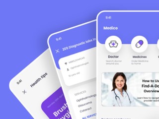 Medec Health App UI/UX / By Webzone Infosys  @nettcode